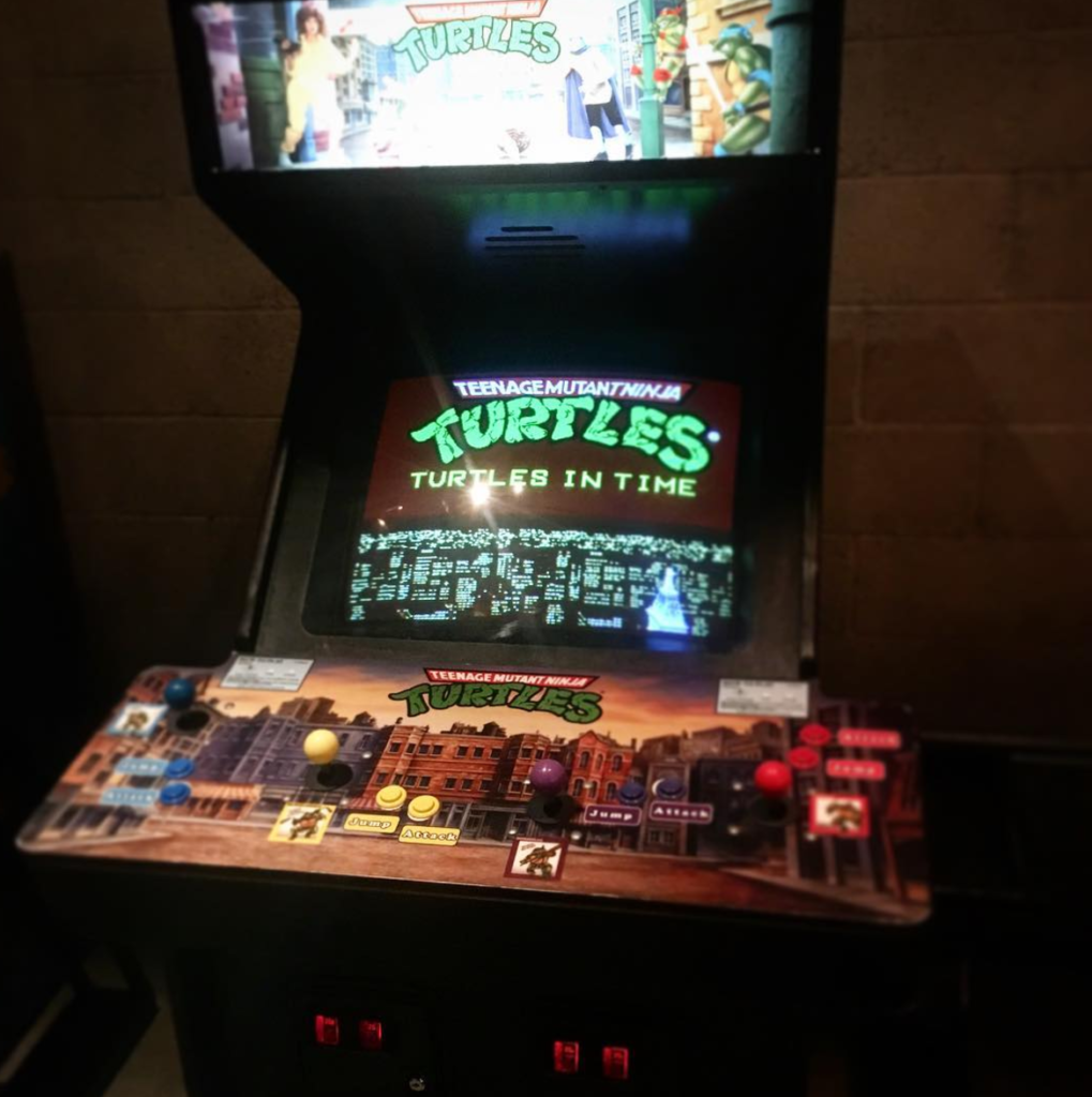 The classic Teenage Mutant Ninja Turtles arcade game at EightyTwo in DTLA