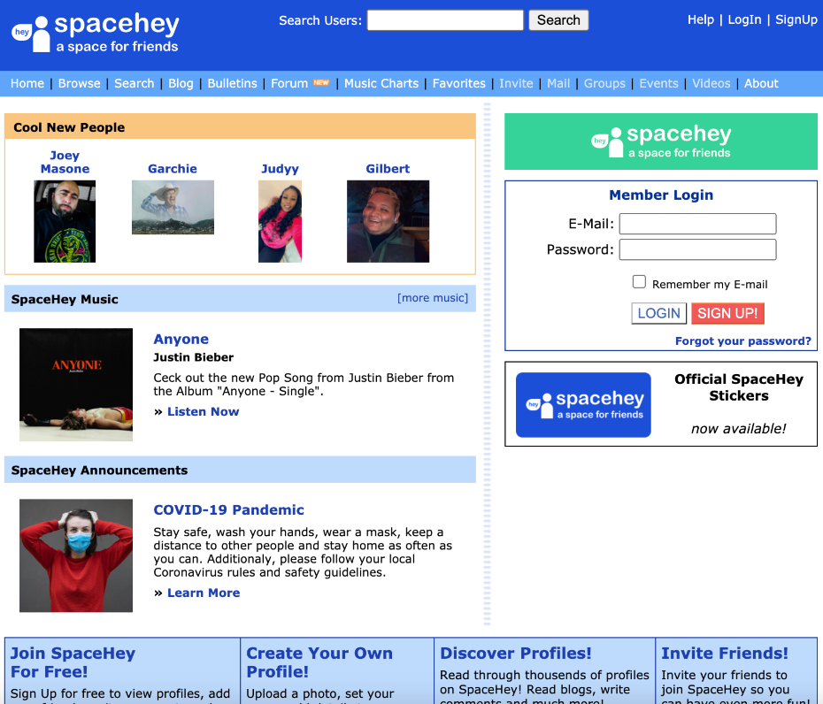 apps like myspace