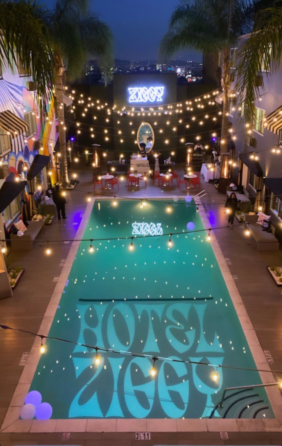 hotel ziggy celebrated its launch with a grand opening bash on sunset blvd. in west hollywood