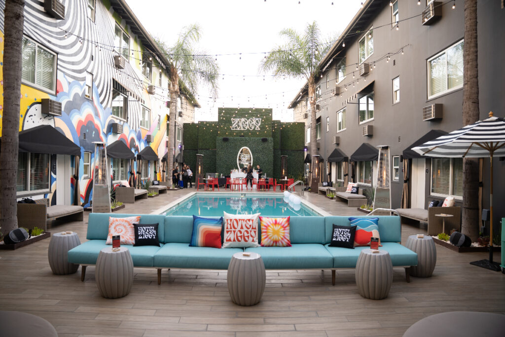 hotel ziggy celebrated its launch with a grand opening bash on sunset blvd. in west hollywood