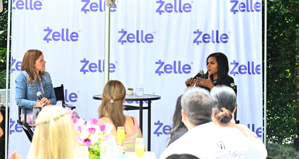 mindy kaling interview at pendry hotel with zelle pay